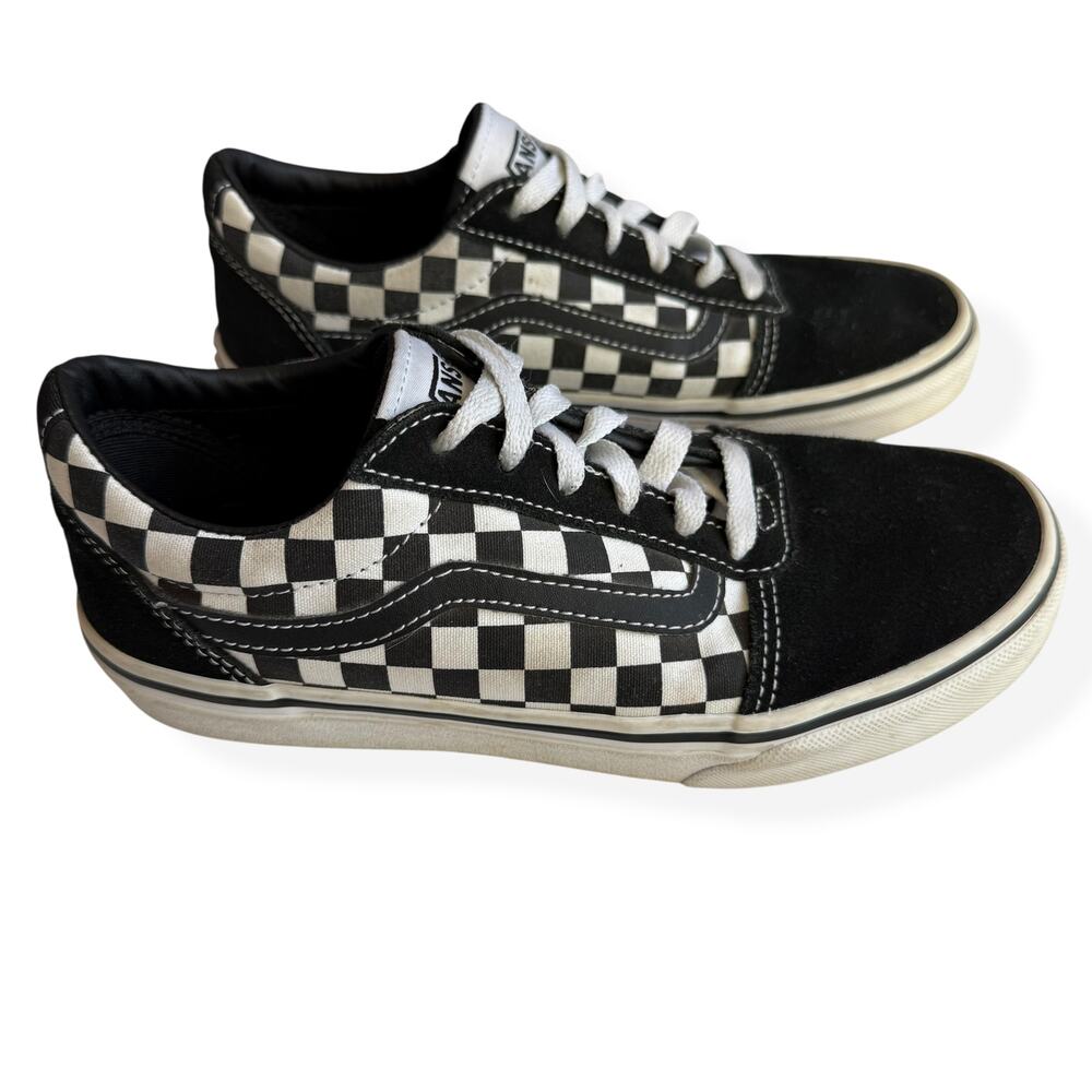 Vans Youth Old Skool Checkerboard Shoes 4